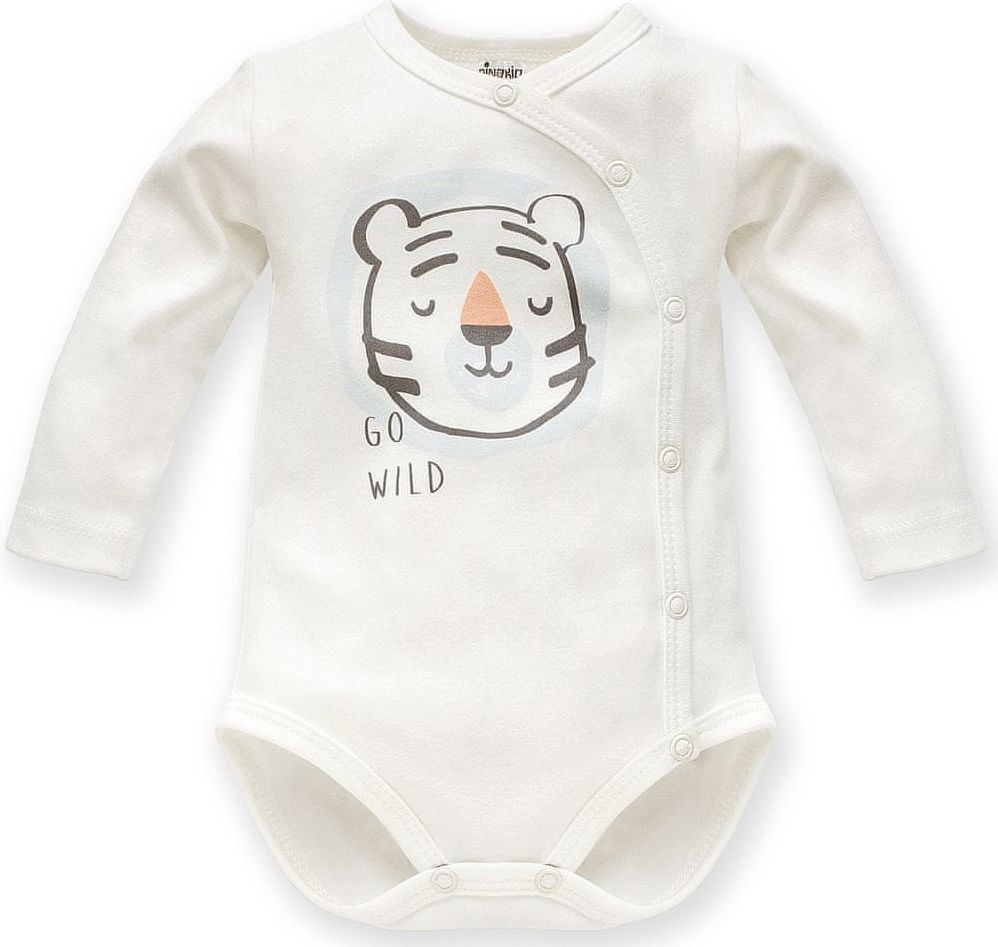 PINOKIO chlapecké zavinovací body Wild Animals 56 bílá - obrázek 1