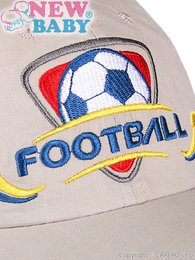 Letní dětská kšiltovka New Baby Football2 béžová&nbsp;-&nbsp;110 (4-5r) - obrázek 2