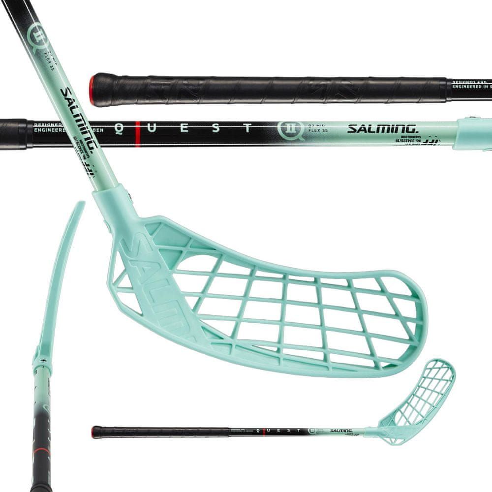 Salming Q2 Kid Black/Blue (67 (78) cm, Levá ruka dole) - obrázek 1