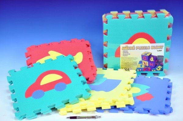 Wiky Wiky Měkké puzzle bloky DOPRAVNÍ PROSTŘEDKY 30 cm - obrázek 1