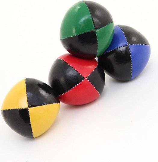 Sada žonglovacích míčků Thud 65mm - černá mix - obrázek 1
