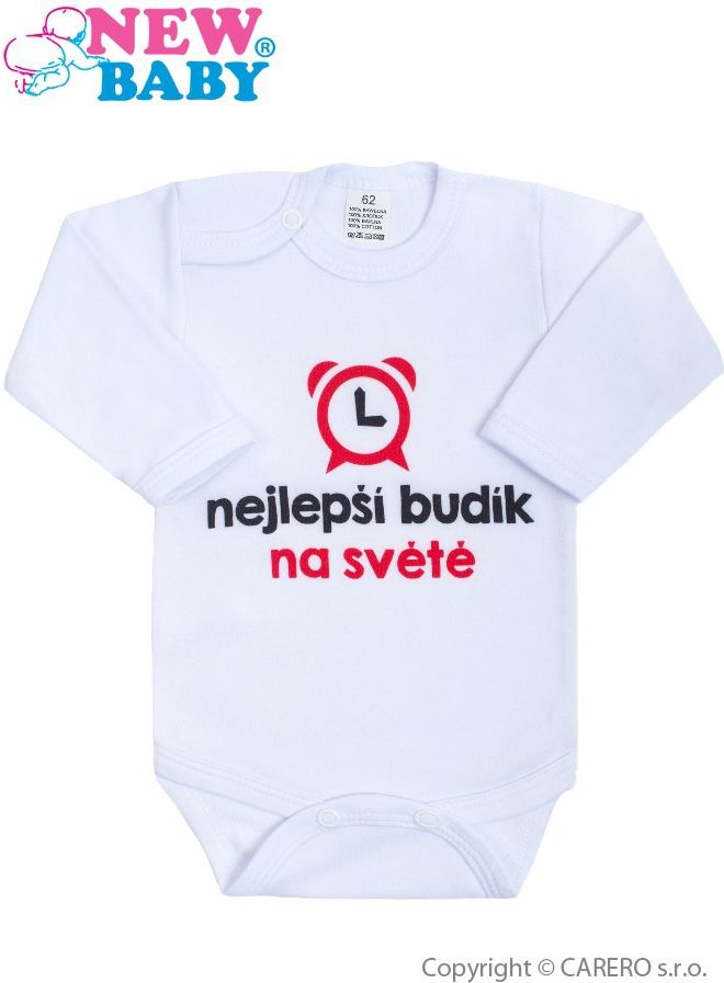 Body s potiskem New Baby nejlepší budík na světě - 50 - obrázek 1