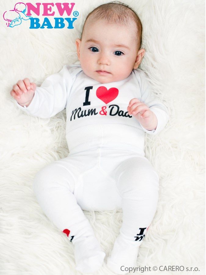 Body s potiskem New Baby I Love Mum and Dad&nbsp;-&nbsp;68 (4-6m) - obrázek 2