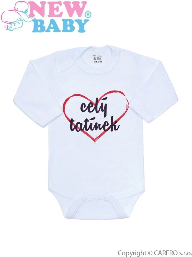 Body s potiskem New Baby celý tatínek - 50 - obrázek 1