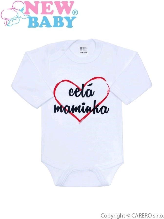 Body s potiskem New Baby celá maminka - 68 (4-6m) - obrázek 1