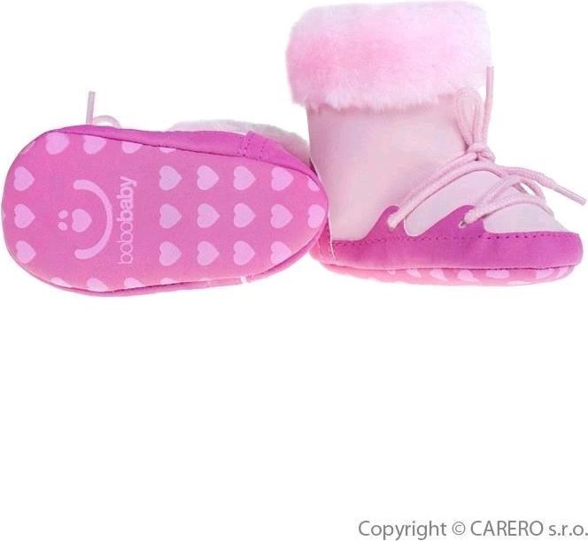 Dětské zimní capáčky Bobo Baby 12-18m růžové&nbsp;-&nbsp;86 (12-18m) - obrázek 3