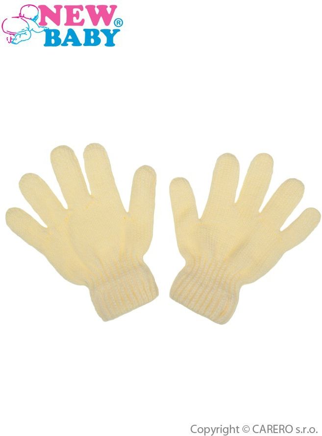 Dětské zimní rukavičky New Baby krémové&nbsp;-&nbsp;104 (3-4r) - obrázek 1