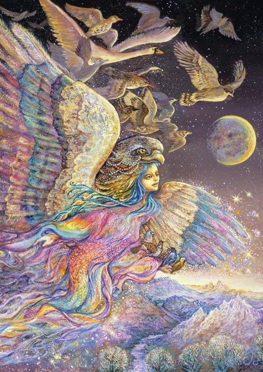Grafika Puzzle 1000 dílků Josephine Wall - Ariel's Flight - obrázek 1