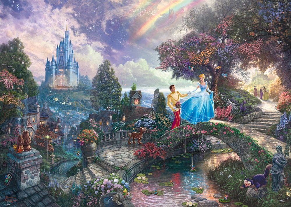 Schmidt Puzzle 1000 dílků Thomas Kinkade - Cinderella - obrázek 1