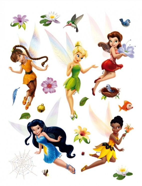 AG Design Samolepicí maxi nálepky Fairies AGF867 85×65cm - obrázek 1