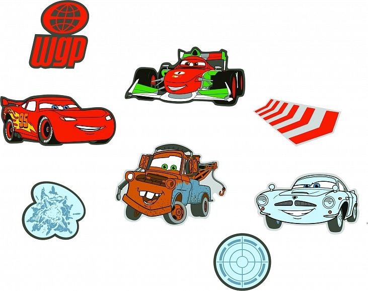 DECOFUN Mini pěnové figurky Cars 2 10 cm - obrázek 1