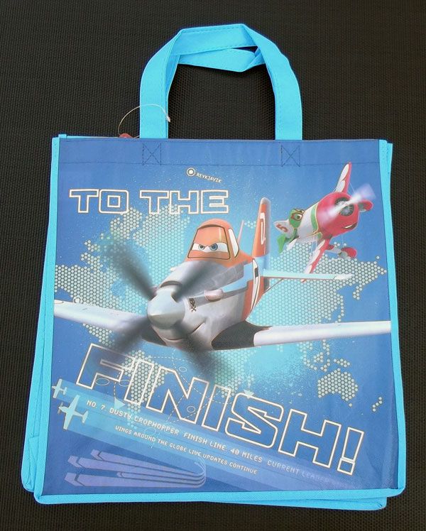 4-COM Dětská nákupní taška Planes Finish 32x34 cm - obrázek 1