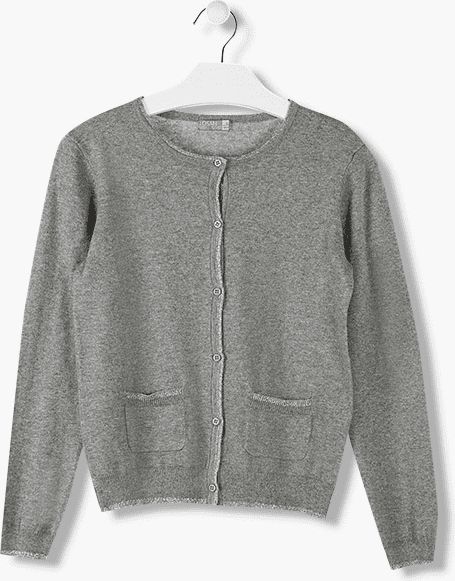 Losan dívčí svetr s knoflíky 128 šedá - obrázek 1
