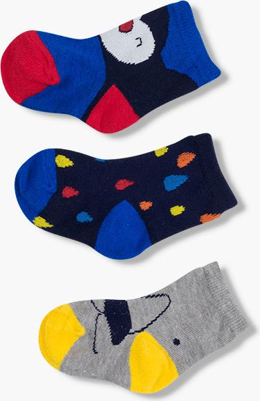 Losan chlapecký set tří párů ponožek 68 vícebarevná - obrázek 1