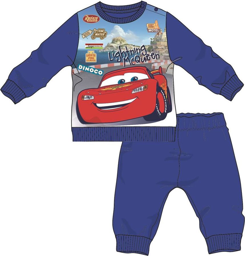 Disney by Arnetta chlapecké pyžamo Cars 68 modrá - obrázek 1