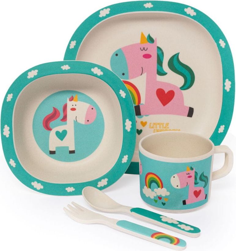 ZOPA Bambusová sada nádobí Unicorn - obrázek 1