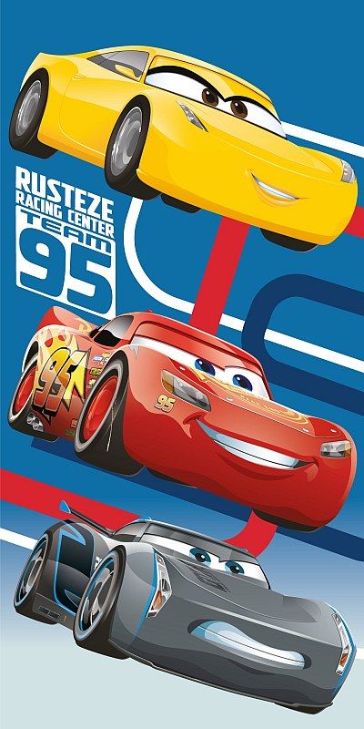 JERRY FABRICS Osuška Cars blue Bavlna Froté 95 70/140 cm - obrázek 1