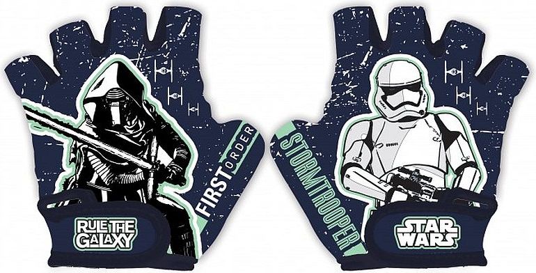 SEVEN Rukavice na kolo Star Wars Stormtrooper polyester/elastan, UNI 5 odpovídá 3 - 9 let - obrázek 1