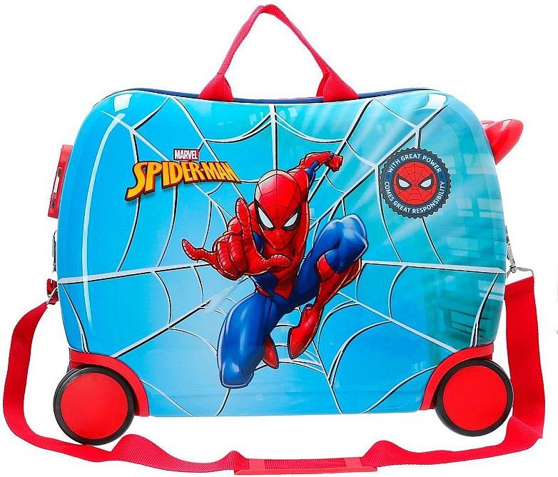 JOUMMABAGS Dětský kufřík na kolečkách Spiderman Street MAXI ABS plast, 50x38x20 cm, objem 34 l - obrázek 1
