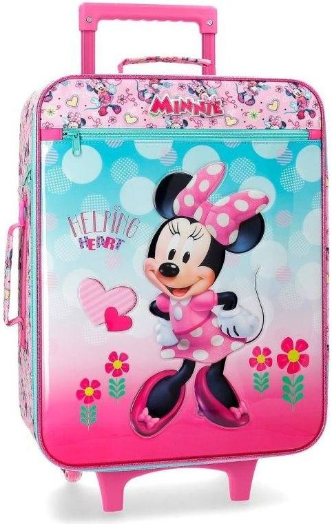 JOUMMABAGS Cestovní kufr Minnie Heart Polyester, PVC, objem 25 l - obrázek 1