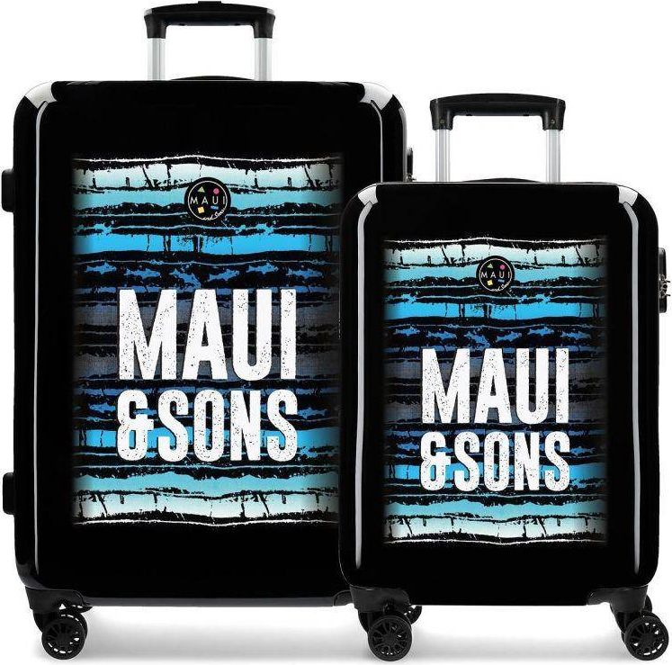 JOUMMABAGS ABS Cestovní kufry Maui and Sons Waves SADA ABS plast, 33/70 - obrázek 1