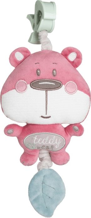 Canpol babies Plyšová hrací skříňka Pastel Friends růžový medvídek - obrázek 1