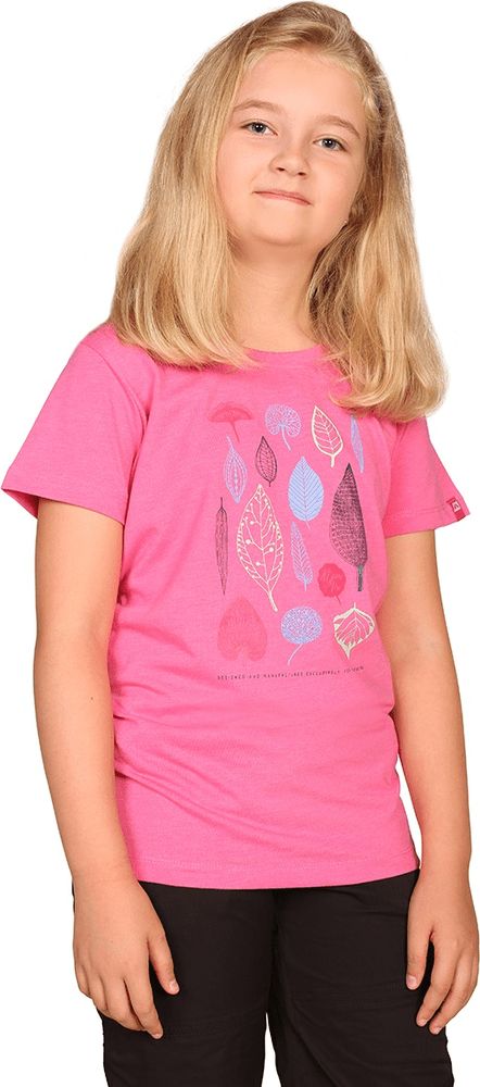 ALPINE PRO dětské tričko BRANTO 2 152 - 158 růžová - obrázek 1
