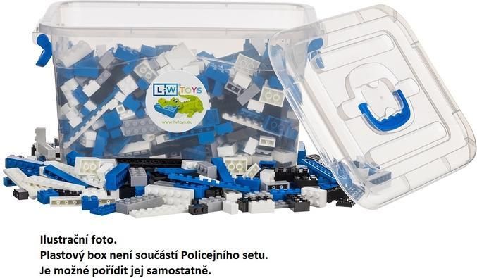 LW Toys Stavebnice pro děti - Policejní set 1000 ks (těžký) - obrázek 2