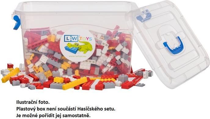 LW Toys Stavebnice pro děti - Hasičský set 1000 ks (lehký) - obrázek 2