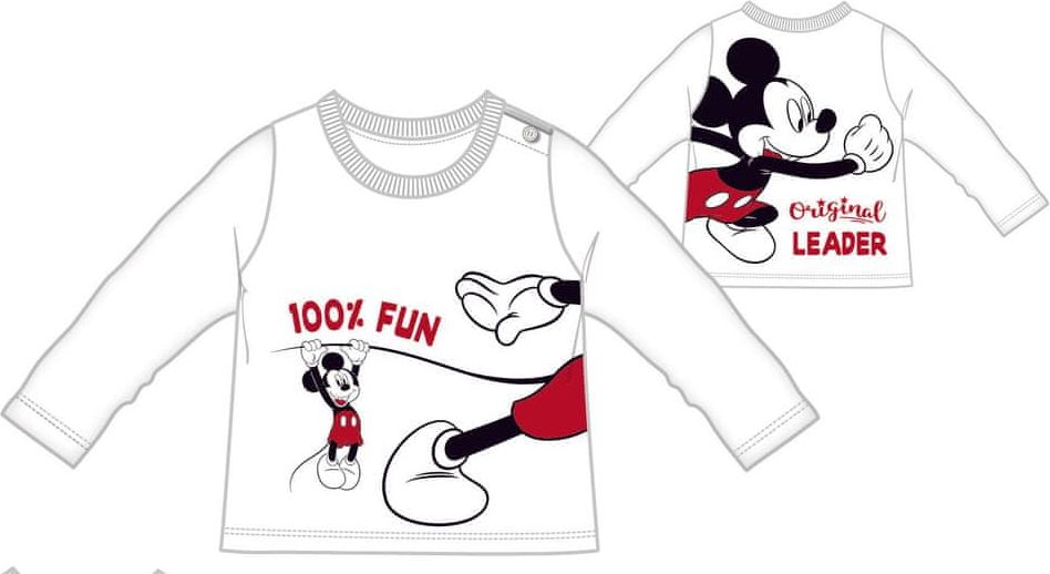 Disney by Arnetta chlapecké tričko Mickey Mouse 86 bílá - obrázek 1