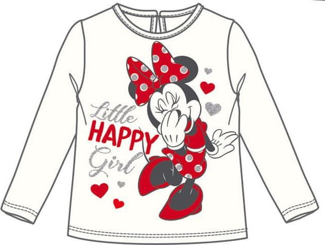 Disney by Arnetta dívčí tričko Minnie 86 smetanová - obrázek 1