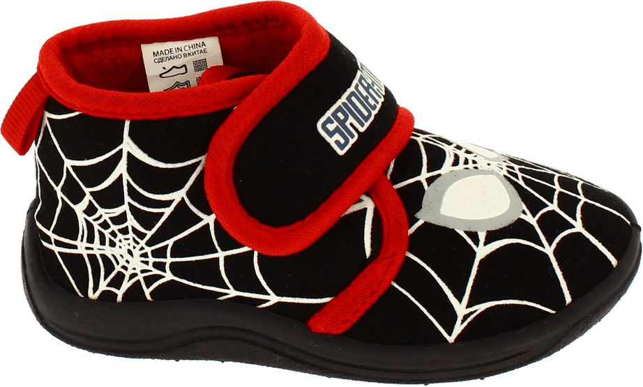 Disney by Arnetta chlapecké svítící bačkůrky Spiderman 25 černá - obrázek 1