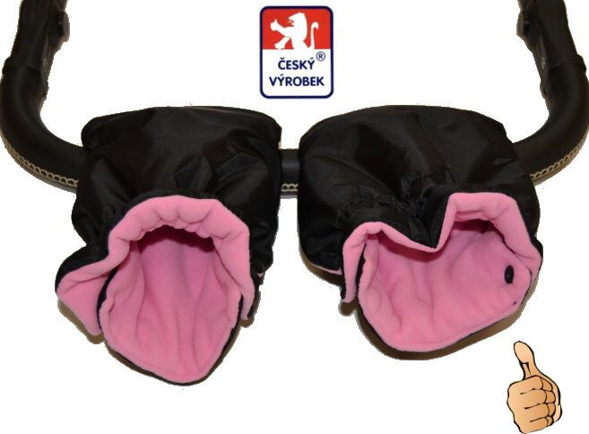Rukávník na kočárek, Dětský svět, boxerky černorůžové - obrázek 3