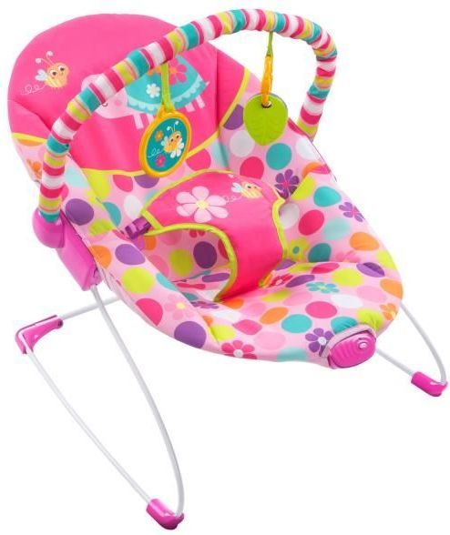 Bright Starts Vibrující lehátko Bébé Pretty Pink Safari. - obrázek 1