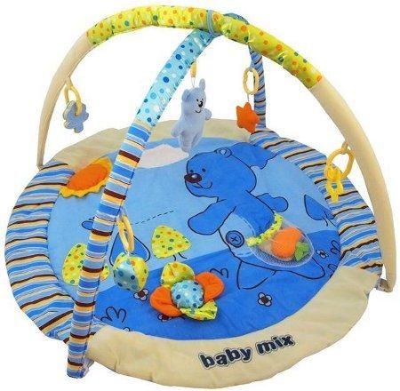 Hrací deka, Baby Mix, modrý Medvídek - obrázek 1
