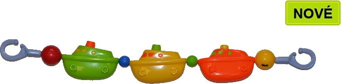 Dětské chrastítko do kočárku Baby Mix lodičky - obrázek 1