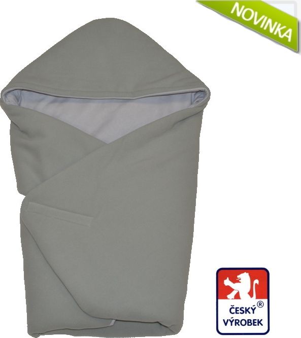 Zimní zavinovačka do autosedačky Dětský svět fleece/bavlna sv.šedá - obrázek 1