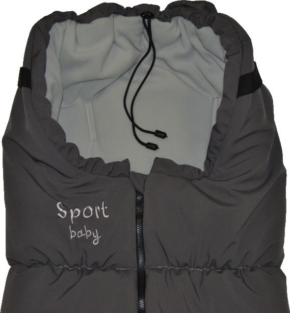 Softshellový zimní fusak do kočárku, Dětský svět, 3v1, Sport Baby, černokrémový - obrázek 5