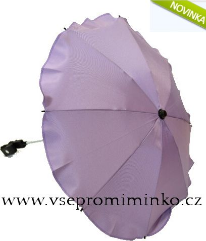 Slunečník na kočárek světle fialový - obrázek 1