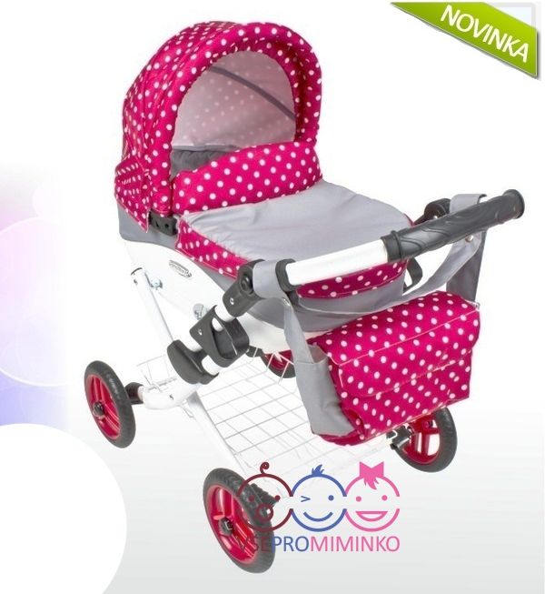 Kočárek Adbor Lily K08 Růžovo-šedá - obrázek 1