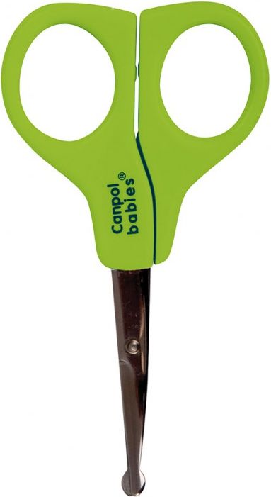 Kojenecké nůžky s kulatou špičkou Canpol babies zelené 2/810 - obrázek 1