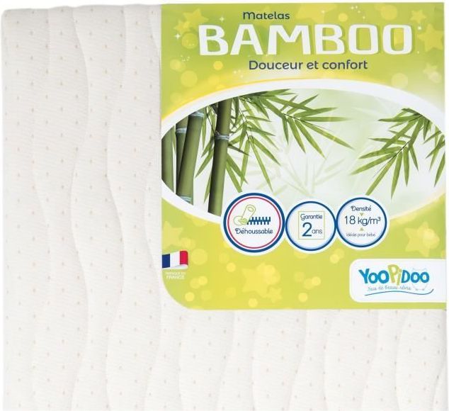 Yoopidoo dětská matrace Bamboo, 60 x 120 cm - obrázek 1