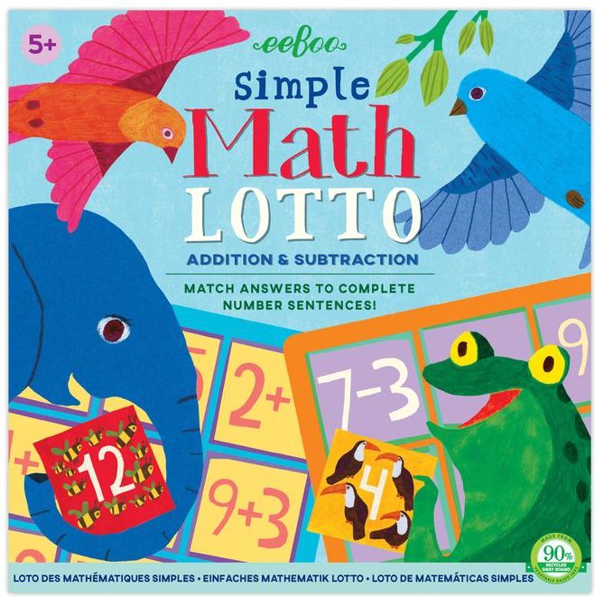 eeBoo Loto - jednoduchá matematika - obrázek 1