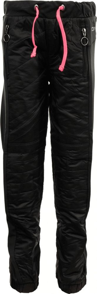 ALPINE PRO dětské kalhoty Franro 128/134 černá - obrázek 1