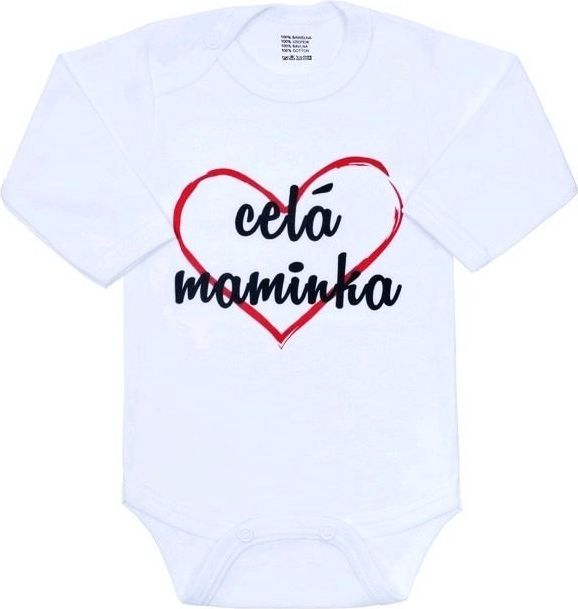 Dětské body New Baby s nápisem celá maminka, vel.68 - obrázek 1