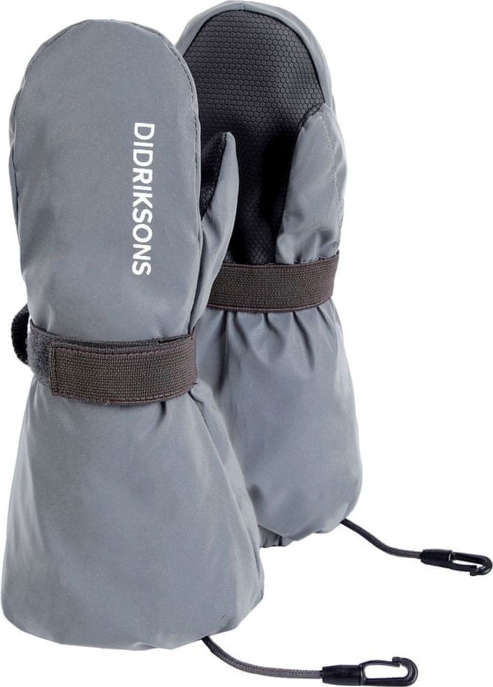 Didriksons1913 dětské rukavice BIGGLES REFLEX 6 - 8, bílá/šedá - obrázek 1