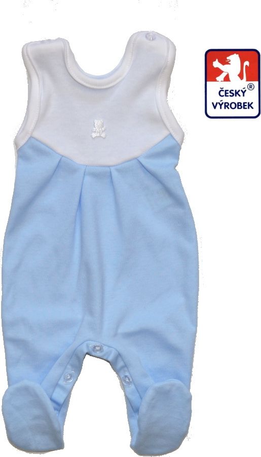 Kojenecké dupačky, Dětský svět, světle modré vel.50 - obrázek 1