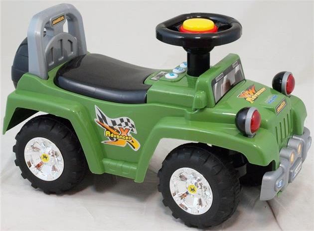 Dětské odrážedlo/jezdítko Baby Mix Jeep zelený - obrázek 1
