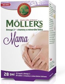 Mollers Mama Omega3 cps.28 +vitam.a miner.tbl.28 - obrázek 1
