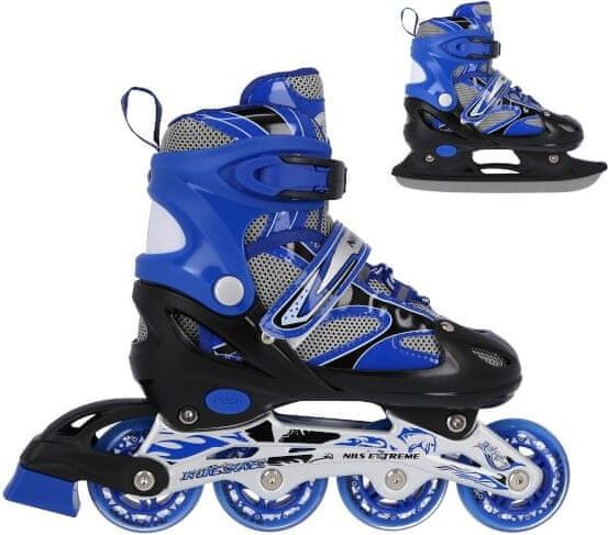 Nils Extreme brusle NH18366 A 2v1 modré, vel. 31-34 - obrázek 1